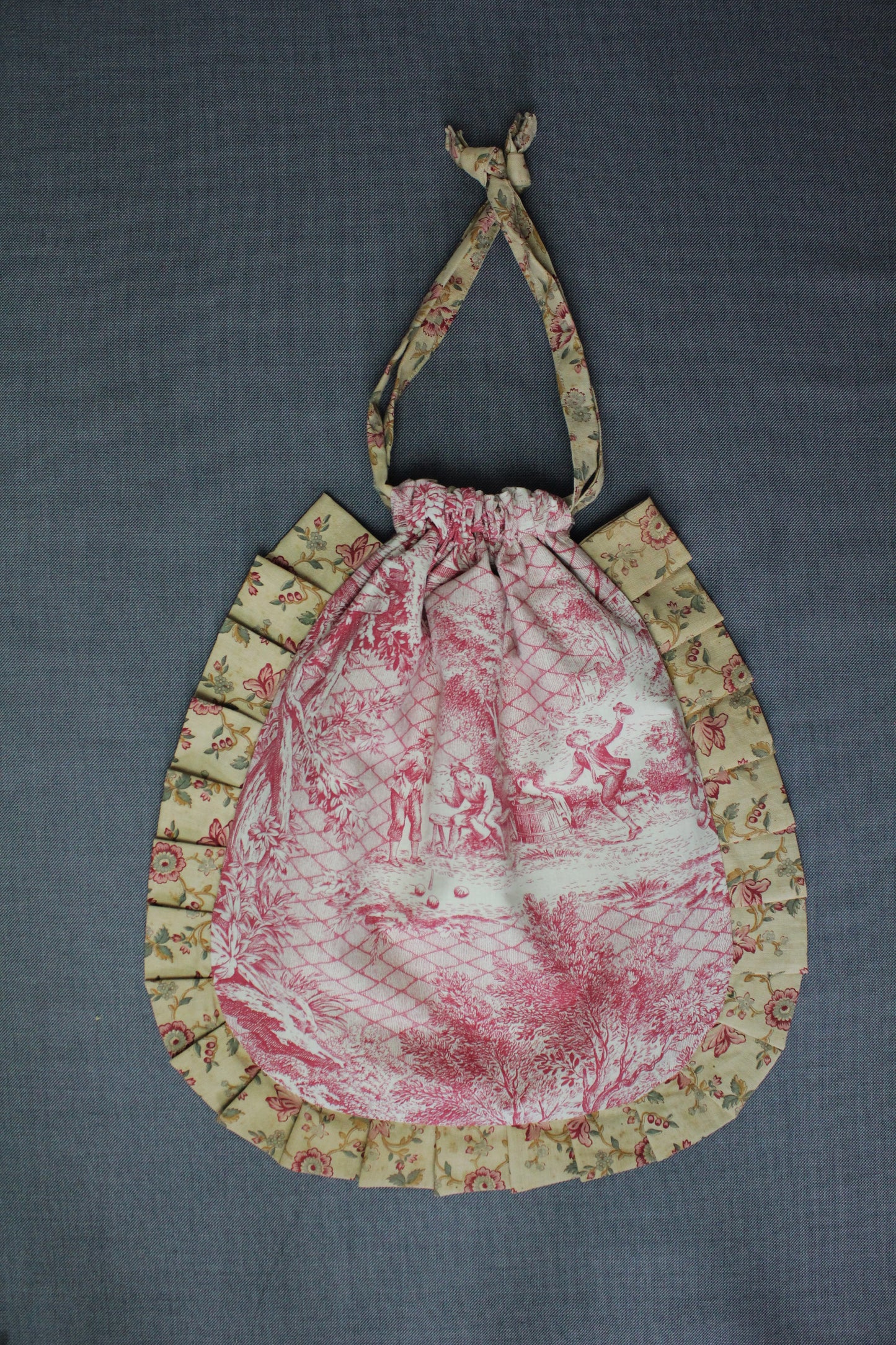 VAGABONDE TOILE DE JOUY ROSE